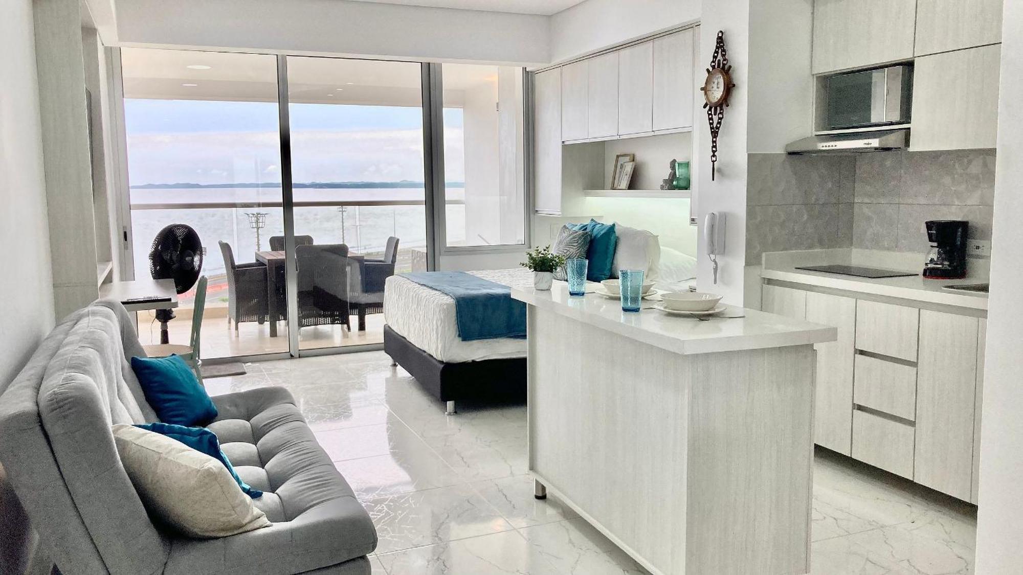 Apartment Cb726 Hermosa 2min Aeropuerto-vista Al Mar *